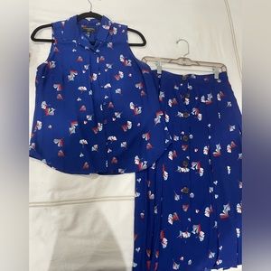 Banana Republic blue outfit! Pretty design!